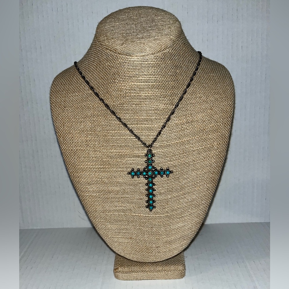 Turquoise Cross Necklace
